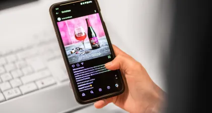 Social media post voor Lindemans op gsm