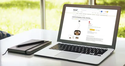 Laptop met webcopy van Lucide