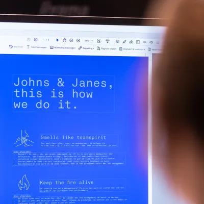 Website van John&Jane staat open op computerscherm