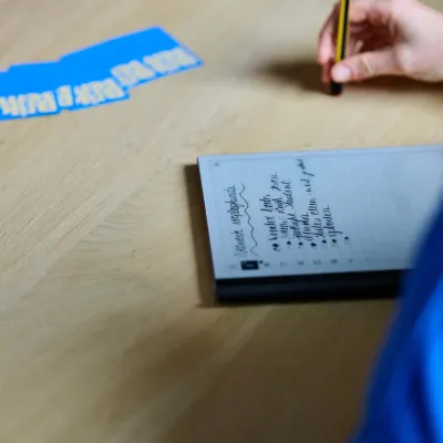 Zoom op reMarkable van Bliksem Schrijfbureau