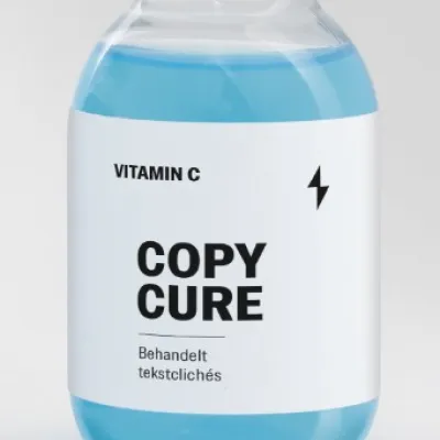 Shot met de naam Copy Cure dat bedeeld werd door Bliksem Schrijfbureau op de Bedrijvencontactdagen